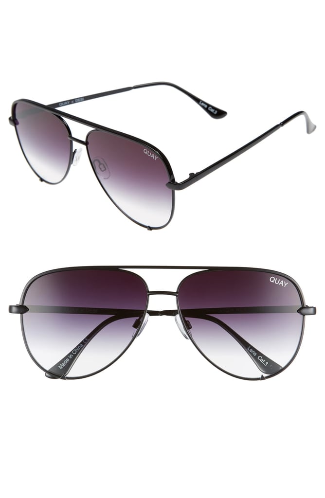 Quay Australia x Desi Perkins High Key 62mm Aviator Sunglasses