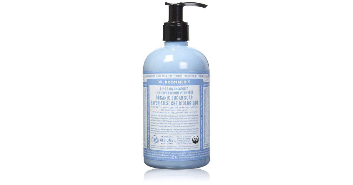Dr. Bronner’s Organic Baby Unscented Sugar Soap Fragrance Free Body Wash POPSUGAR Beauty Photo 6