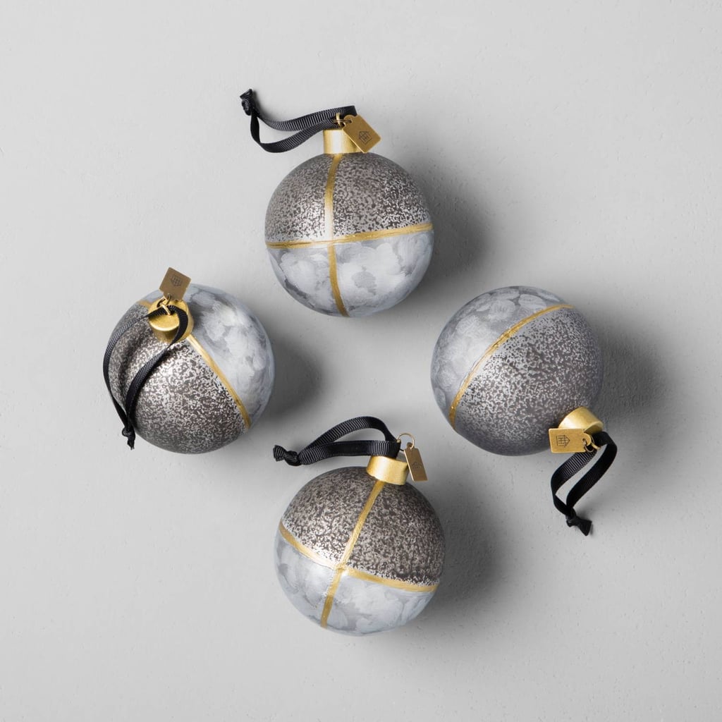 4-Piece Galvanized Finish Ornaments ($13)