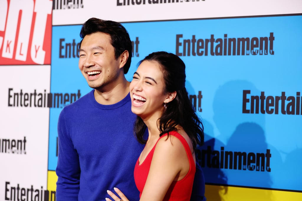 Simu Liu and Jade Bender at Comic-Con 2022