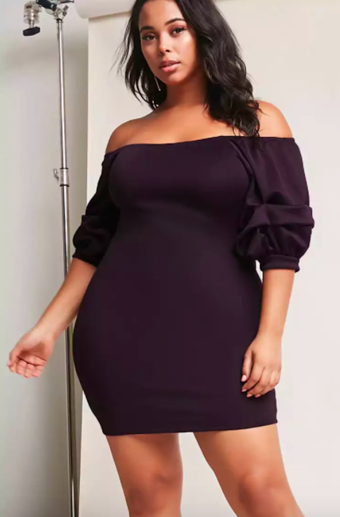 Forever 21 Plus-Size Puff Sleeve Dress