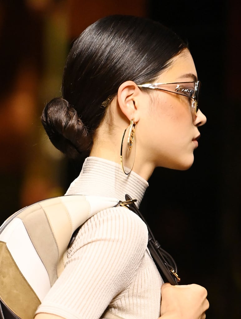 Impeccable Chignons at Fendi Spring 2022