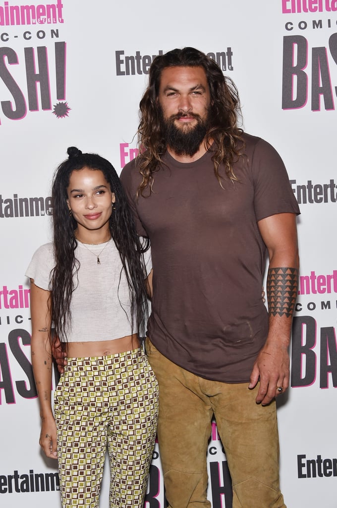 Jason Momoa and Zoë Kravitz at Comic-Con 2018