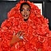 Lizzo's Floral Cape Dress at the Grammys 2023 | Photos