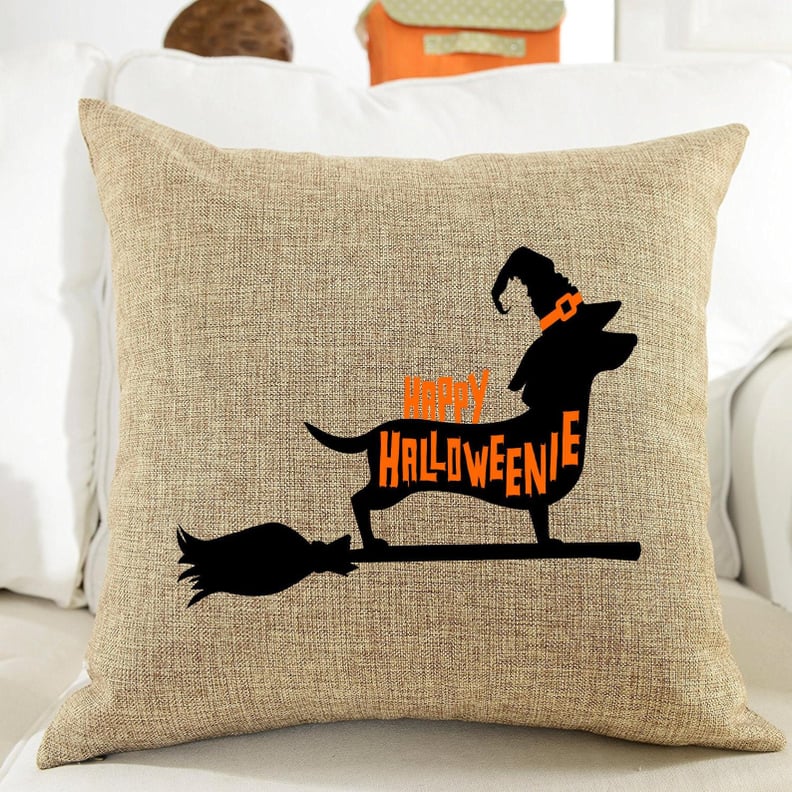 Happy Halloweenie Dog Pillow