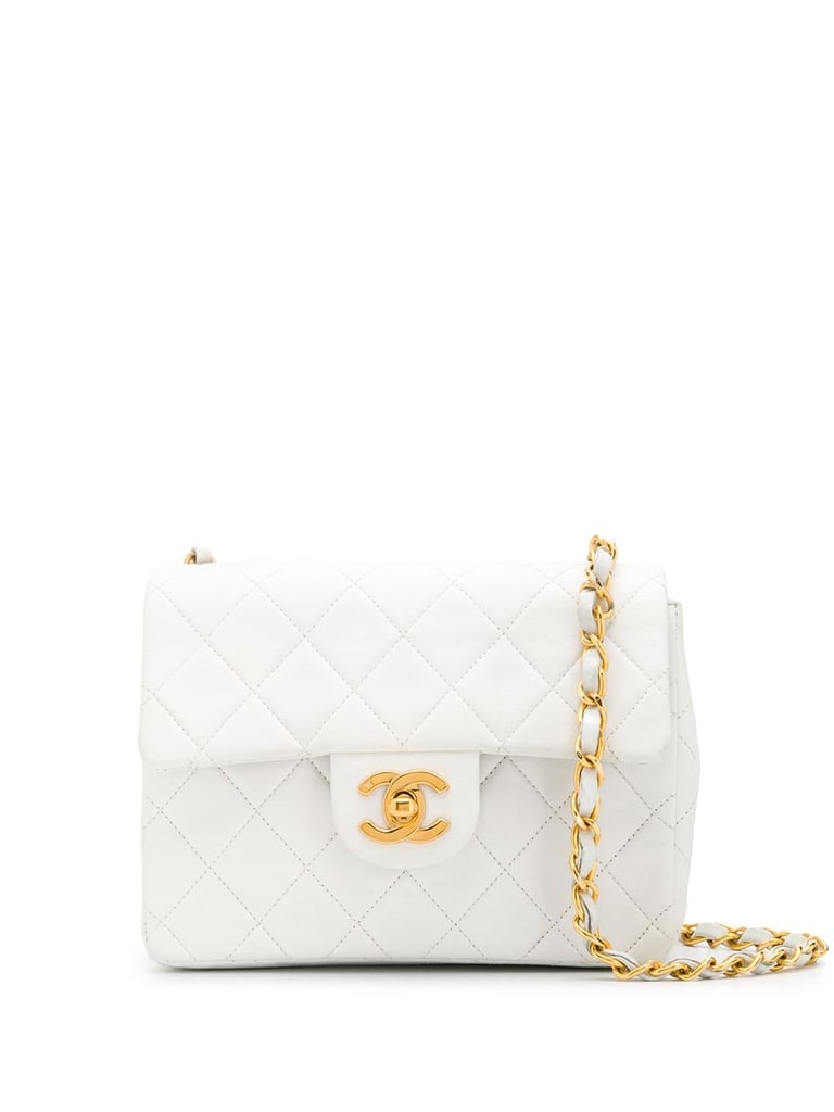 Chanel Pre-owned 1995 Classic Flap Shoulder Bag - White