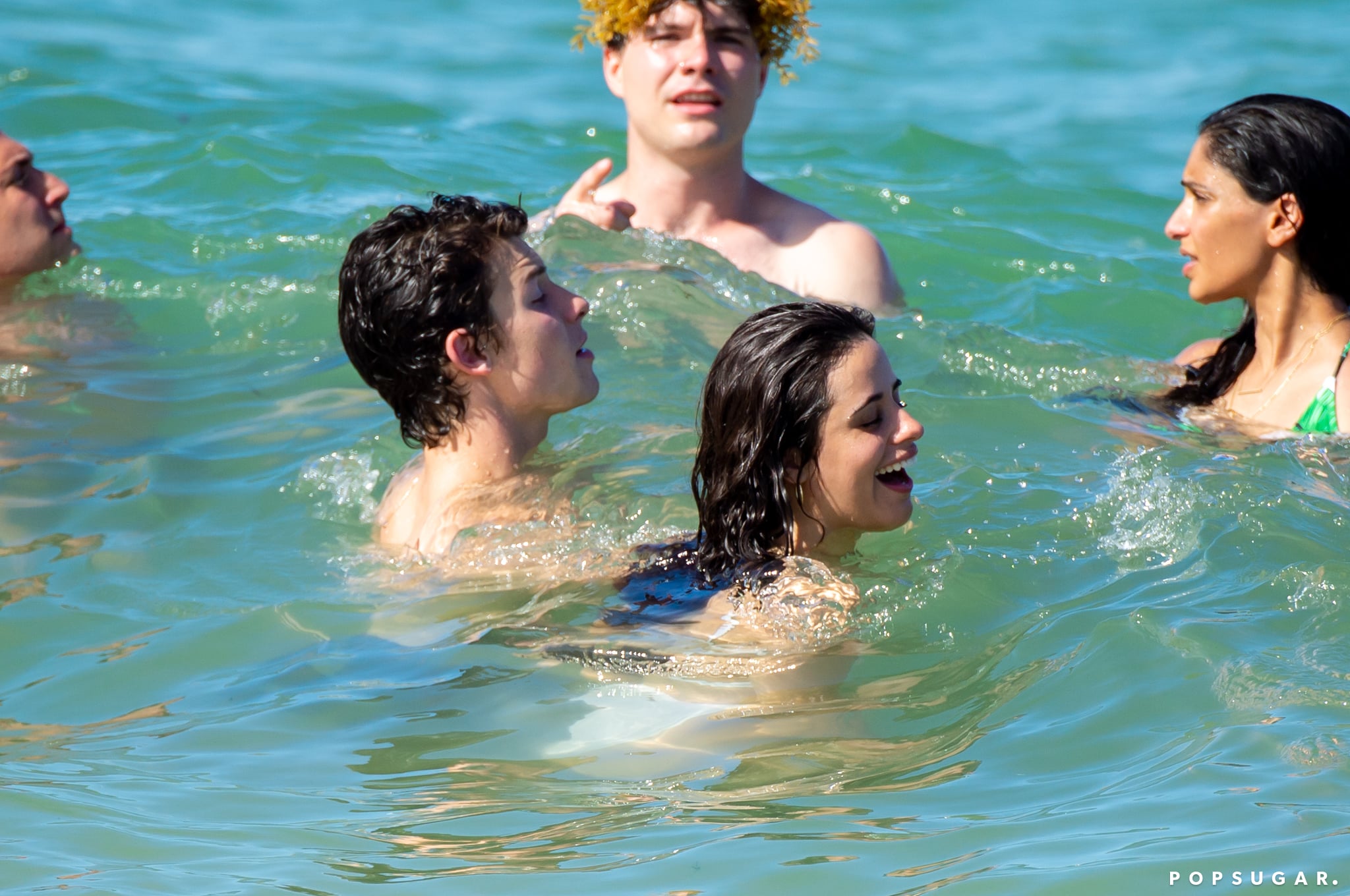 Celebrity Entertainment Camila Cabello And Shawn Mendes Share A Passionate Kiss In Miami Beach Popsugar Celebrity Photo 9