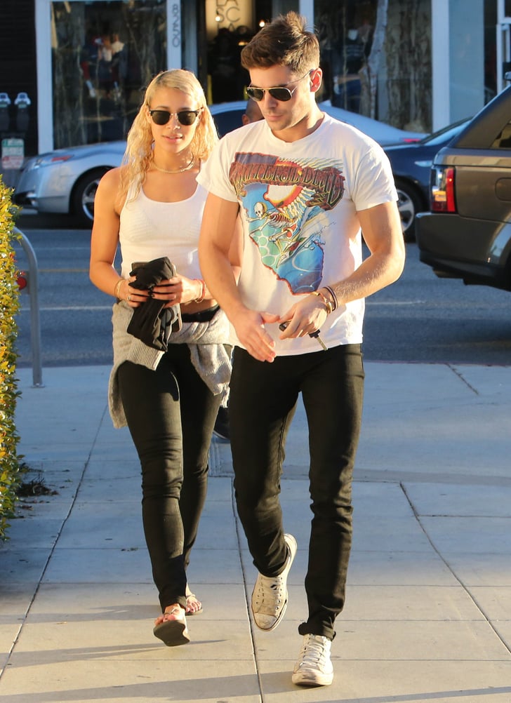 Zac Efron And His Girlfriend Sami Miro Popsugar Celebrity Photo 5 