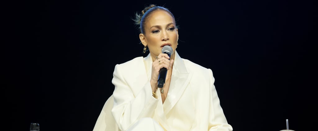 J Lo's White Fendi Suit at Raising Latina Voices Event
