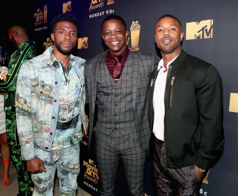 Chadwick Boseman, James Shaw Jr., and Michael B. Jordan