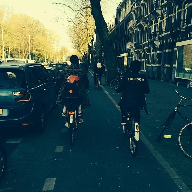 Beyoncé, Jay Z, and Blue Ivy went bike riding on vacation.
Source: Instagram user beyonce