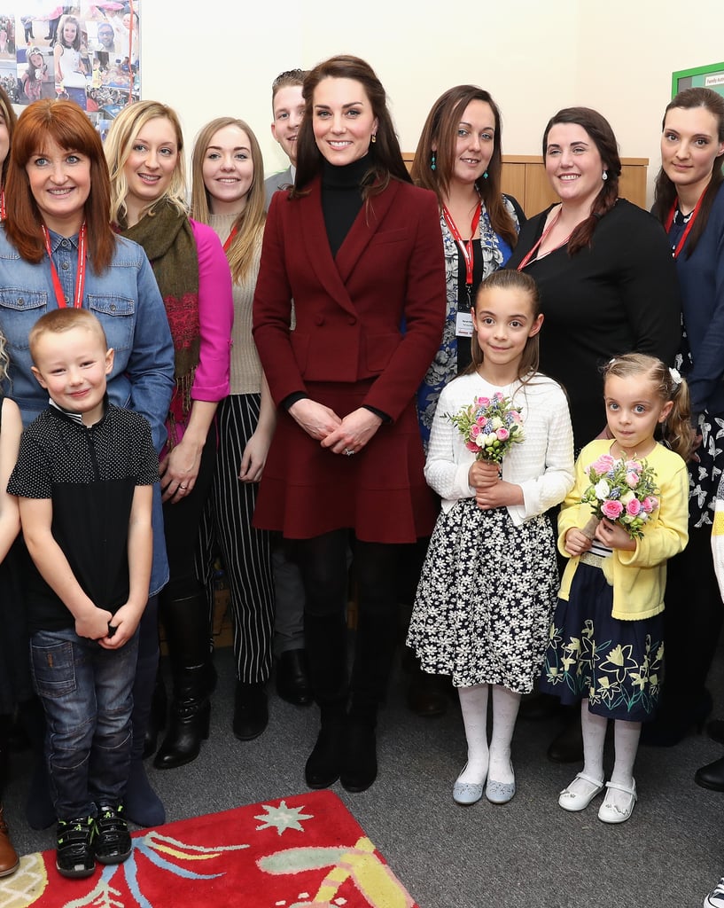 Kate Middleton in Caerphilly, Wales, February 2017