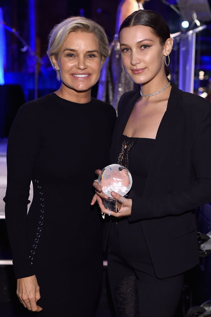 Bella Hadid With Her Parents at Lyme Alliance Gala 2016 | POPSUGAR