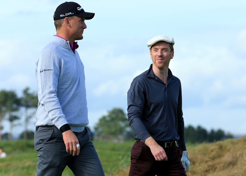 Jamie Dornan and Damian Lewis Playing Golf