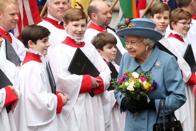 Queen Elizabeth at Commonwealth Day service in 2020.