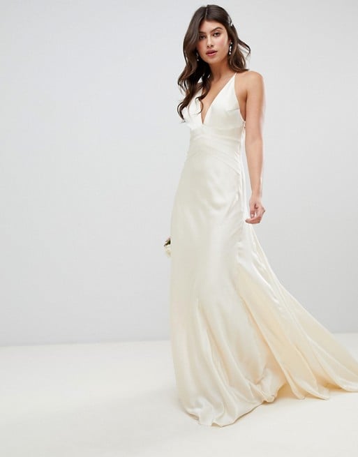 ASOS Satin Paneled Wedding Dress These 20 Wedding Dresses Look