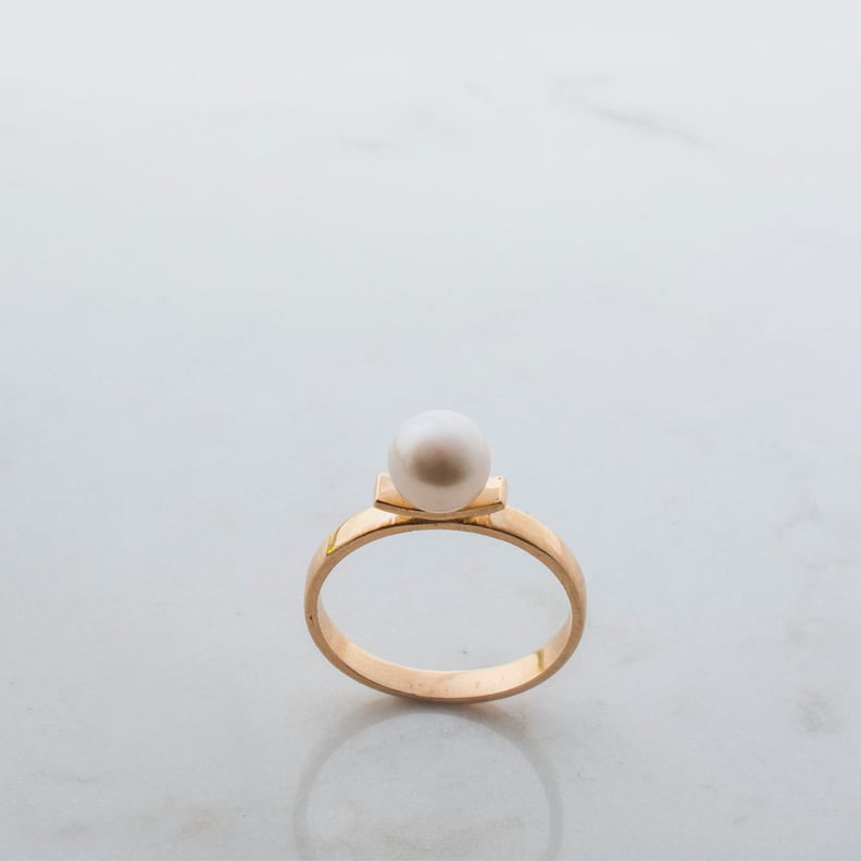 Gold Pearl Ring