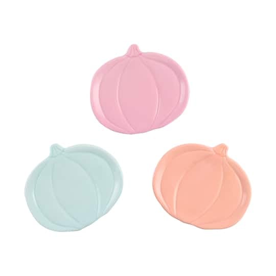 4" Ceramic Pumpkin Plate Set by Celebrate It