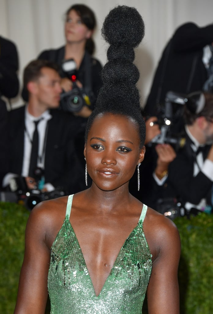 Lupita Nyong'o's hair at the 2016 Met Gala