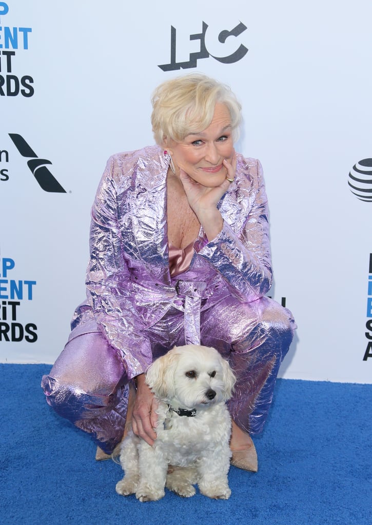 Pictured: Glenn Close and her dog, Pip.