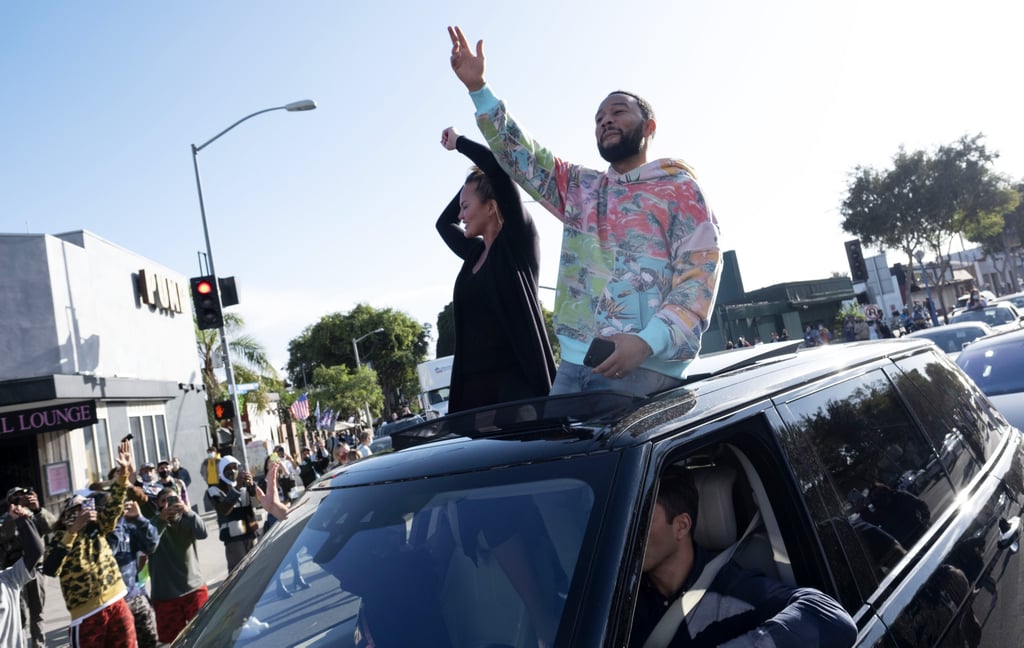 Chrissy Teigen, John Legend Celebrate Biden-Harris Win in LA