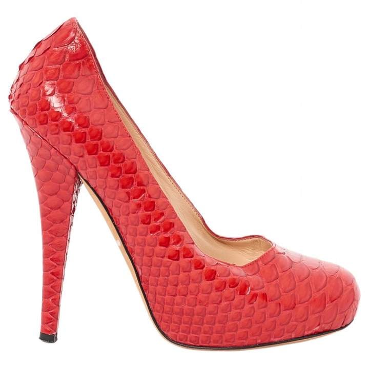 Alejandro Ingelmo Red Leather Heels