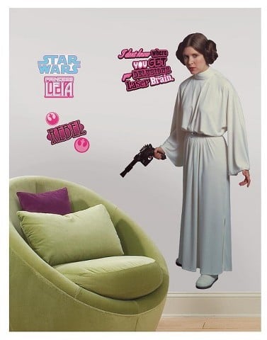 Star Wars Classic Leia Peel and Stick Giant Wall Decal