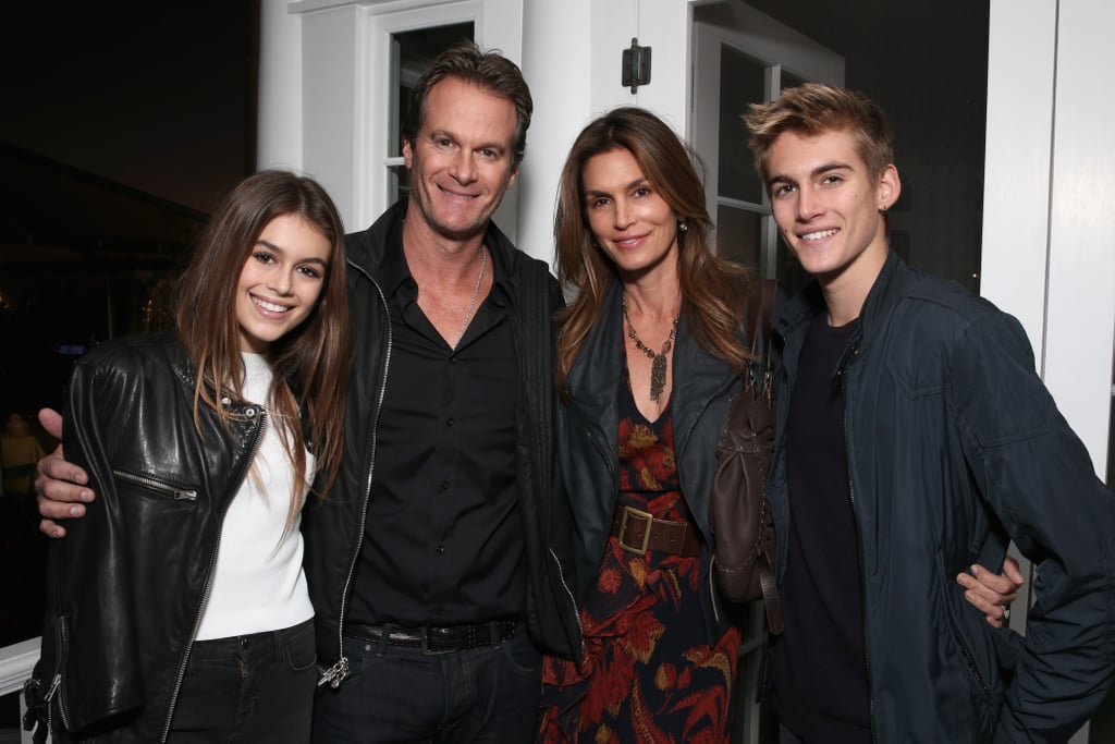Pictured: Cindy Crawford, Presley Gerber, Rande Gerber, and Kaia Gerber