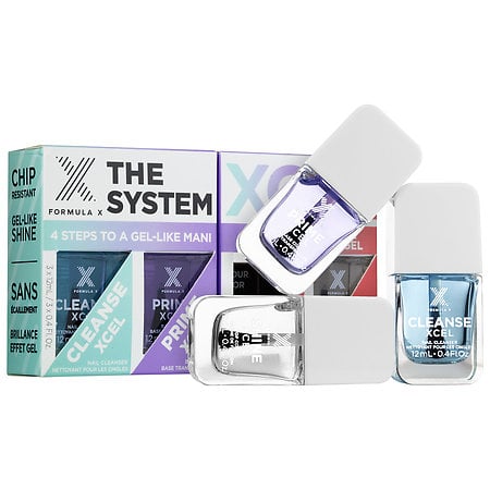 "I don’t know how I ever did my nails before I had The System. This innovative formulation ensures you have the perfect, long-lasting, do-it-yourself mani!" 
  Formula X Nail Polish: The System  ($16)
