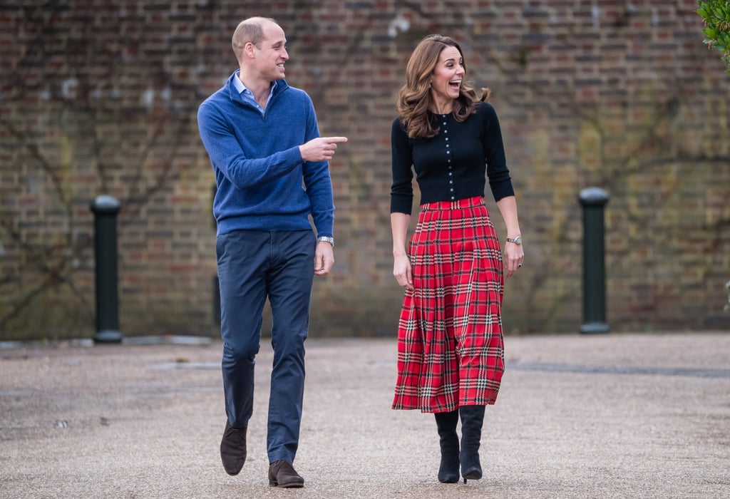 Kate Middleton's Plaid Midi Skirt December 2018