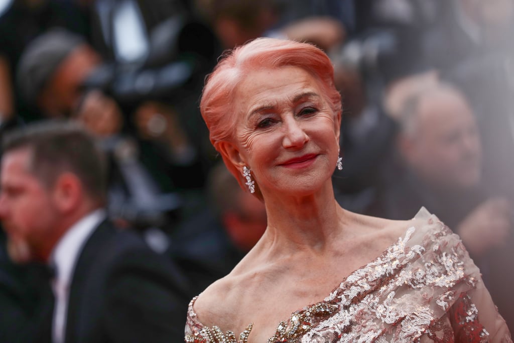 Helen Mirren Pink Hair at Cannes Film Festival