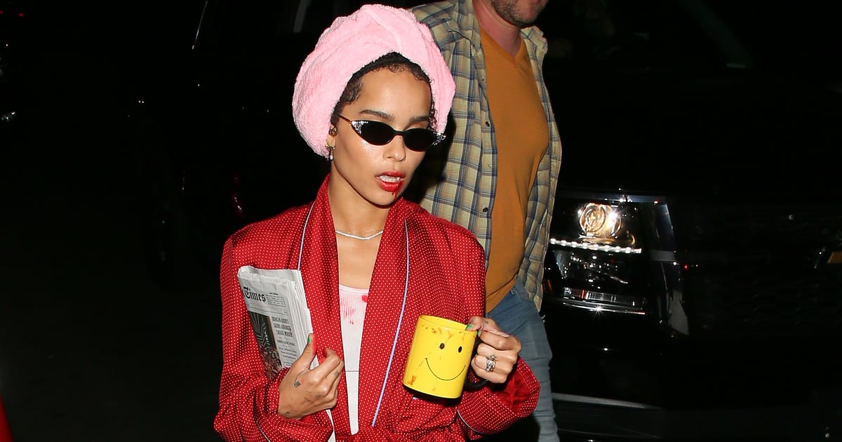 Outfit Obsession: Zoë Kravitz’s “Mornings Suck” Vampire Halloween Costume Is a Whole 2020 Vibe