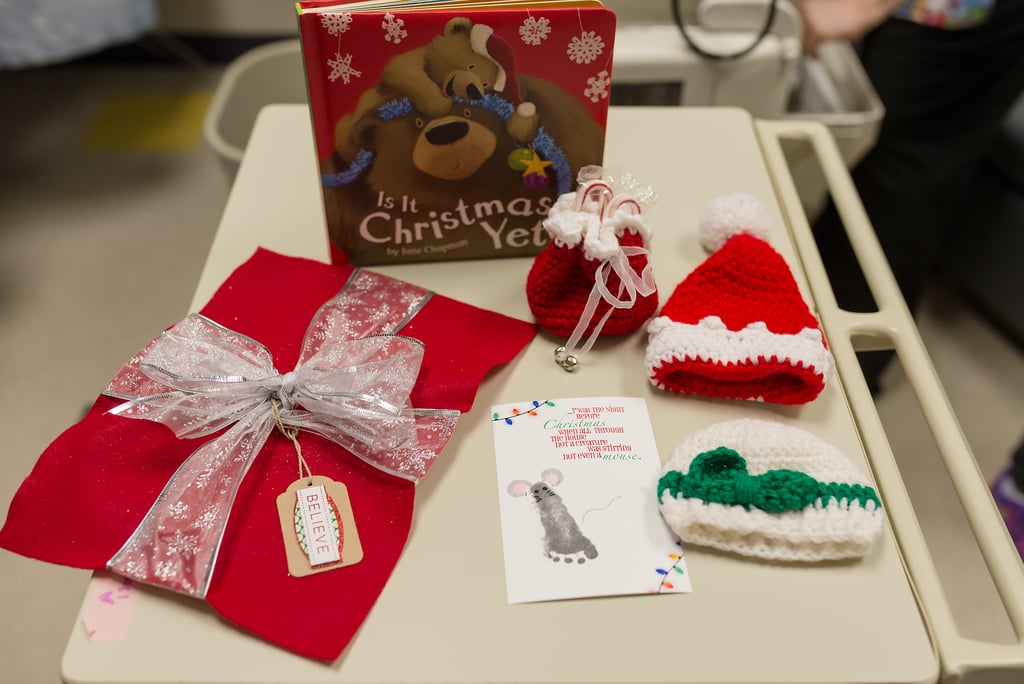 Photos of Preemies Dressed as Presents Meeting Santa Claus