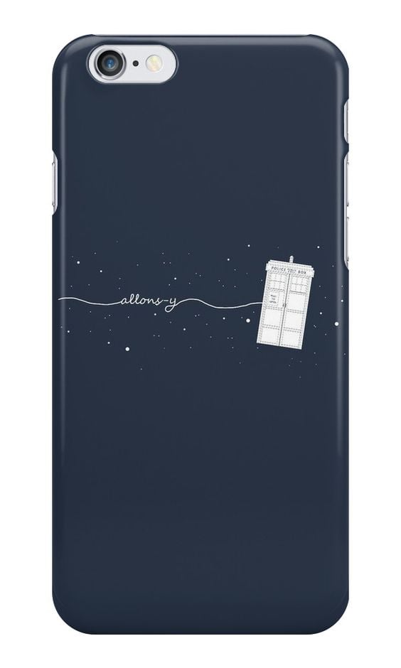 10th Doctor Allons-y to the TARDIS case ($27)