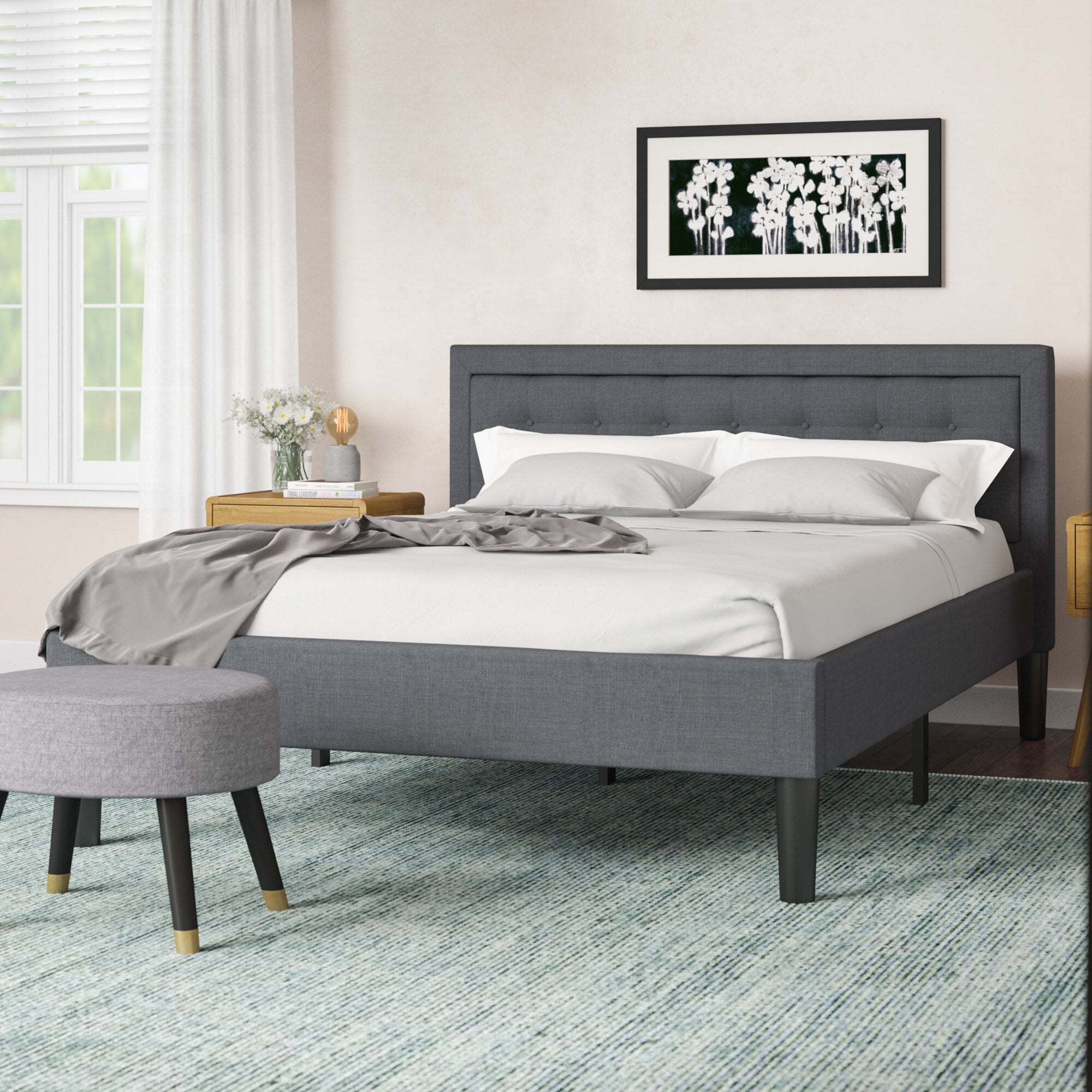 Elmina upholstered hot sale platform bed