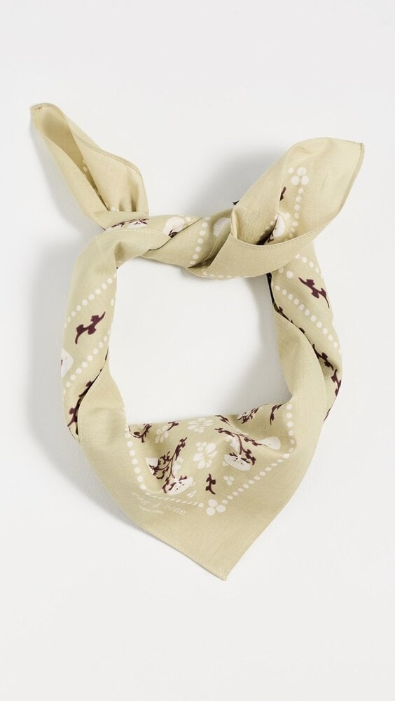 Rag & Bone Floral Western Bandana Scarf