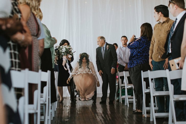 Bride Leaves Wheelchair to Walk Down the Aisle