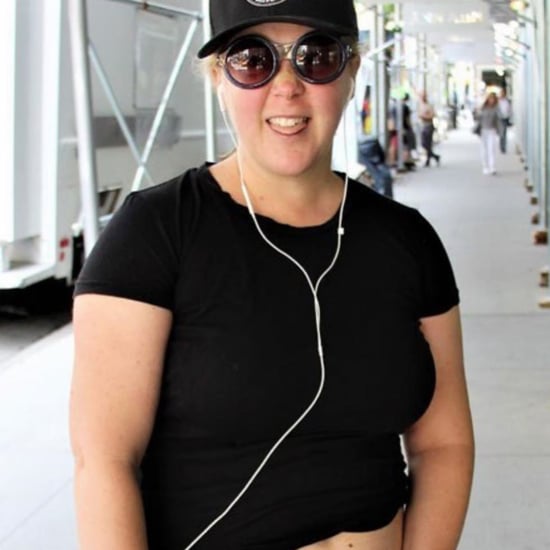 Amy Schumer Shows C-Section Scar and Mesh Underwear