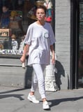We Can't Help but Stop and Stare at Selena Gomez's Sleek White Sneakers