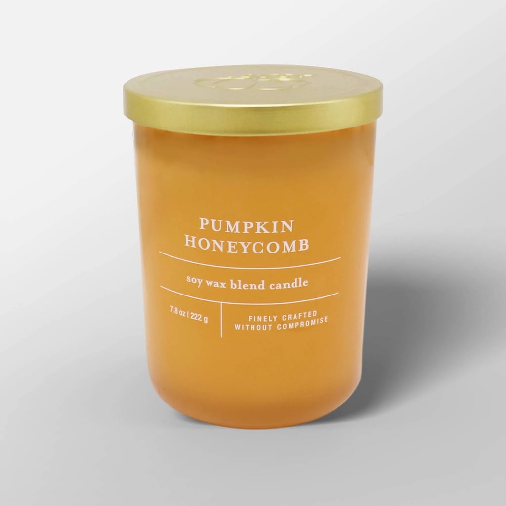 Pumpkin Honeycomb Glass Jar Candle