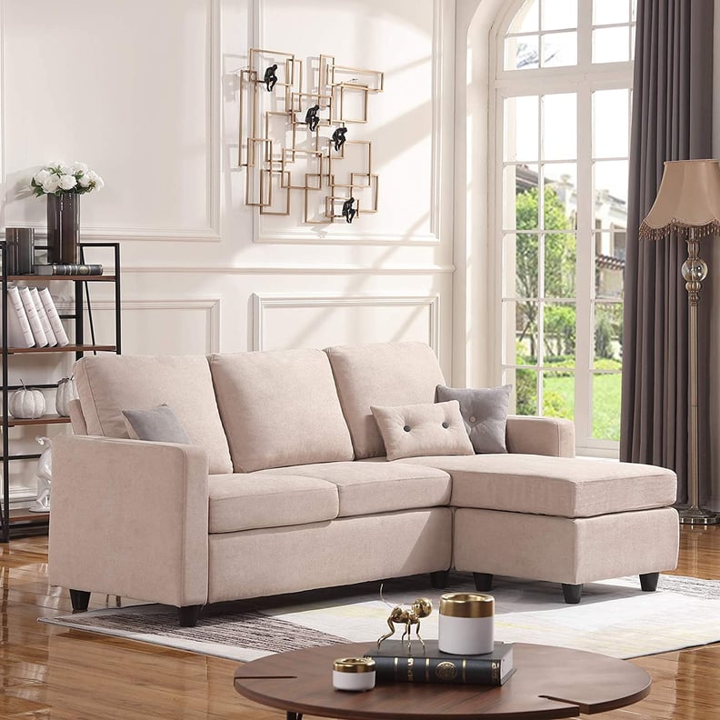 A Small-Space Sofa: Honbay Convertible Sectional Sofa Couch