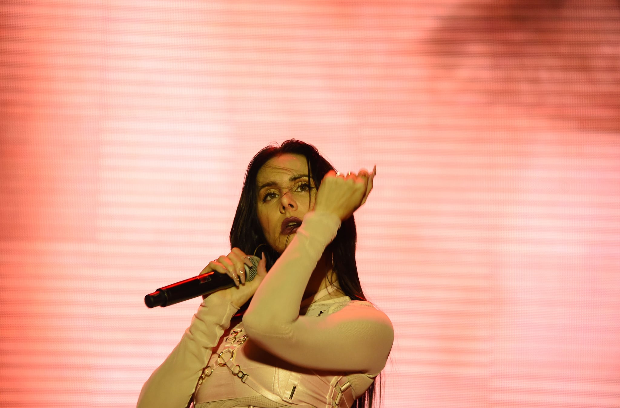 Spanish hip hop rapper Mala Rodriguez -aka La Mala- performs during the Montevideo Rock Festival, in Montevideo, on November 17, 2018. (Photo by Pablo PORCIUNCULA / AFP)        (Photo credit should read PABLO PORCIUNCULA/AFP/Getty Images)