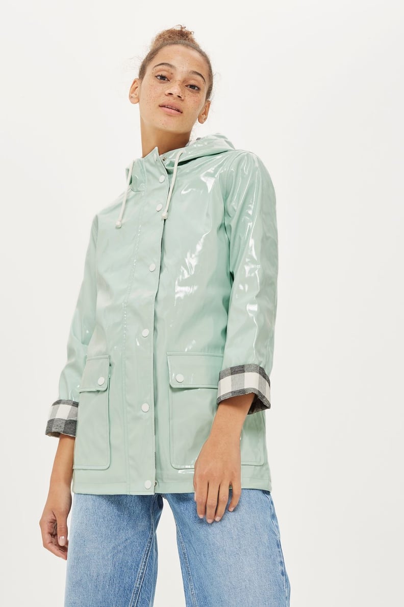 TopShop Vinyl Rain Mac