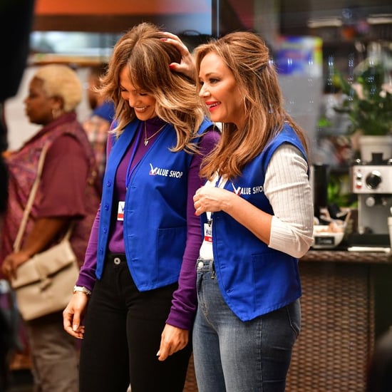 Jennifer Lopez and Leah Remini Filming Second Act Pictures