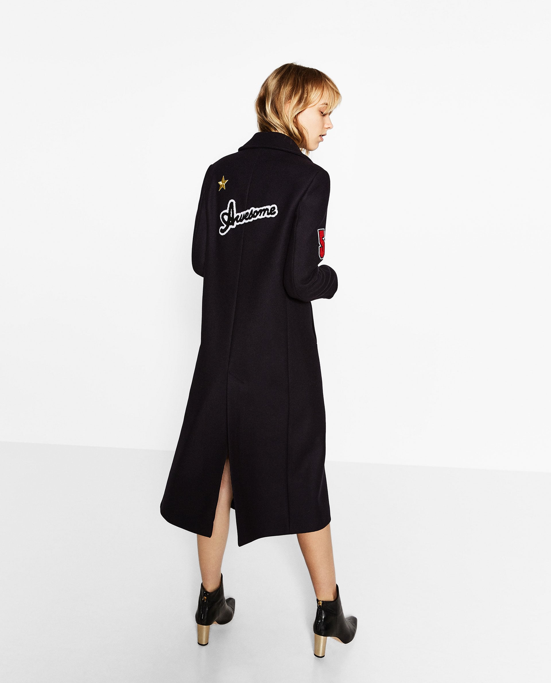 Zara Patch Coat ($150, originally $229 