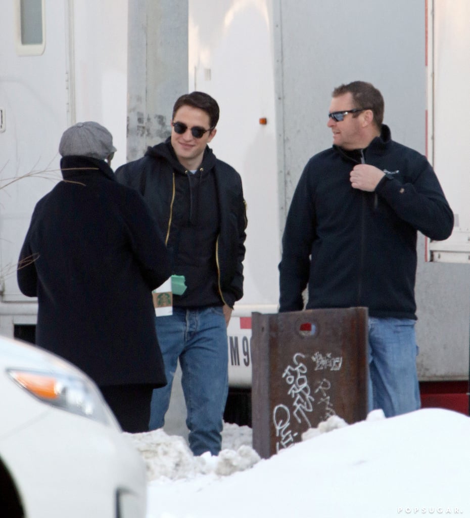 Robert Pattinson Filming Life With Black Hair