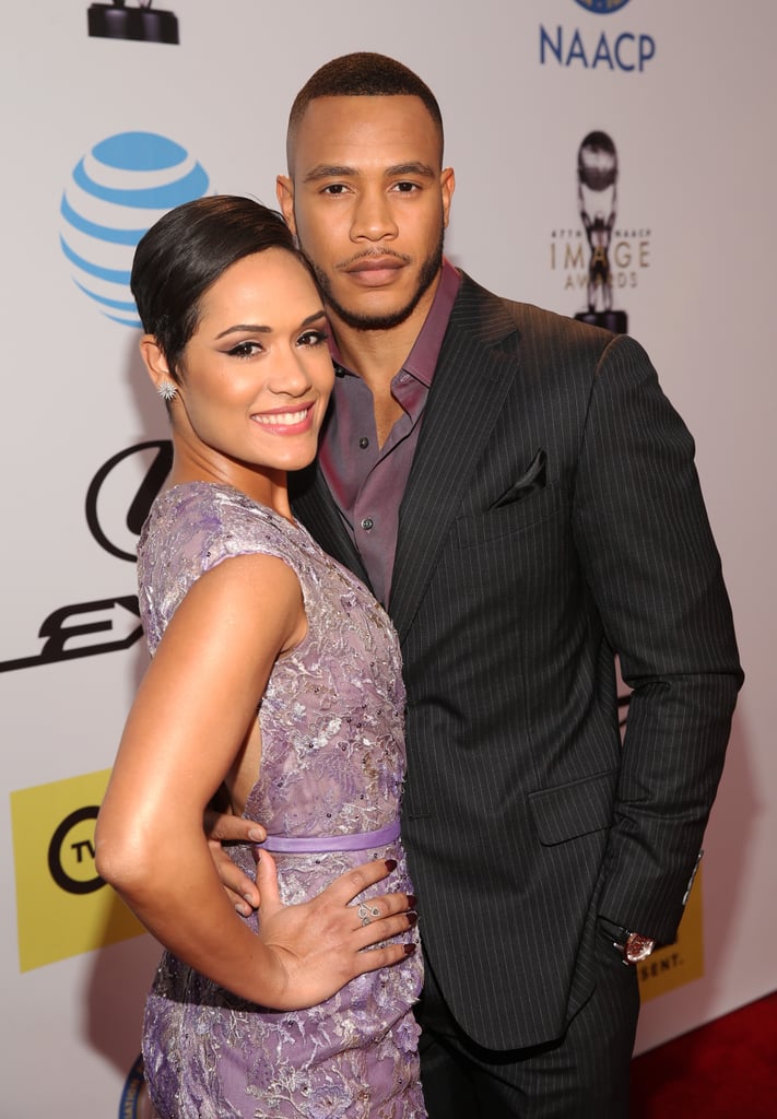 Pictured: Grace Gealey and Trai Byers