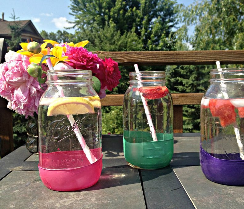 Balloon-Dipped Mason Jars