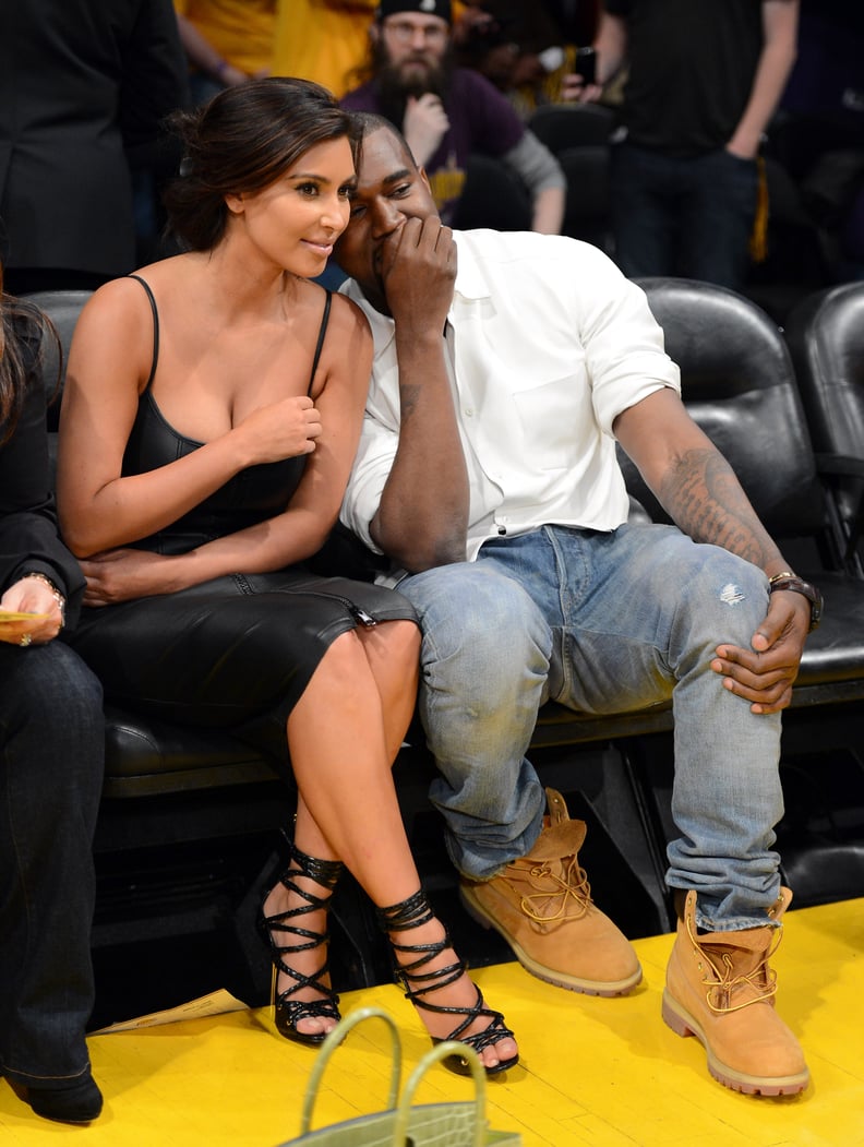 When Kanye Dressed Kim For This Basketball Game