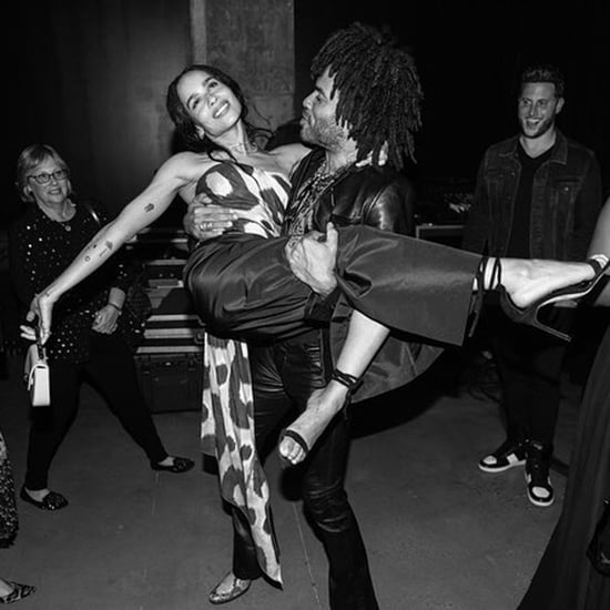 Zoë Kravitz and Lenny Kravitz at Exhibition Opening 2018